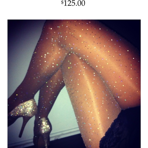 dbleudazzled Accessories - Dazzling Dbleudazzled tan tights